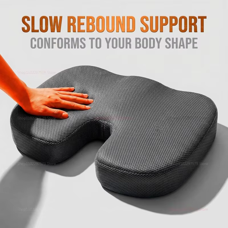 Coussin de siège de voyage en mousse à mémoire de forme