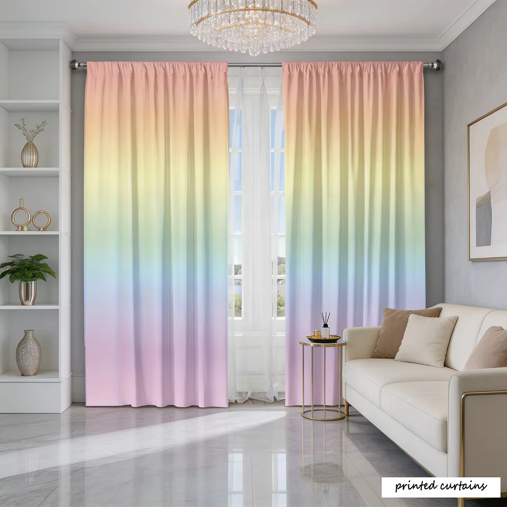 Ensemble de 2 rideaux en tissu