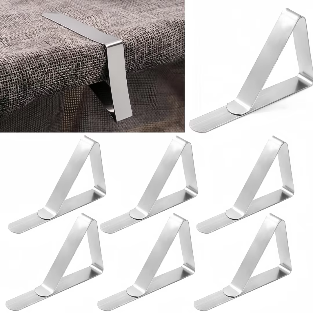 Lot de 6 pinces pour nappe