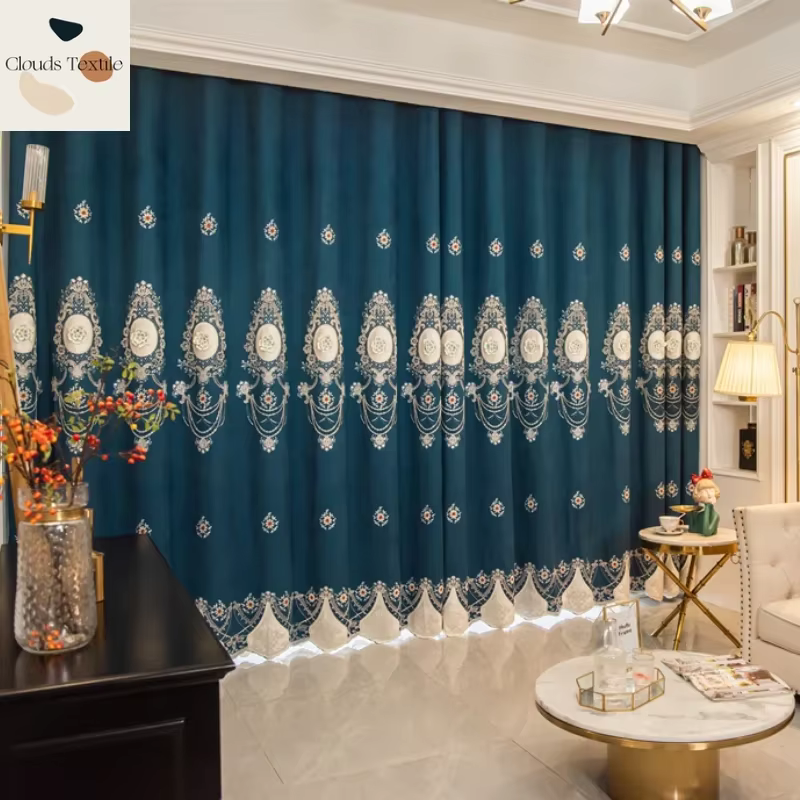 Rideaux de style européen pour salon