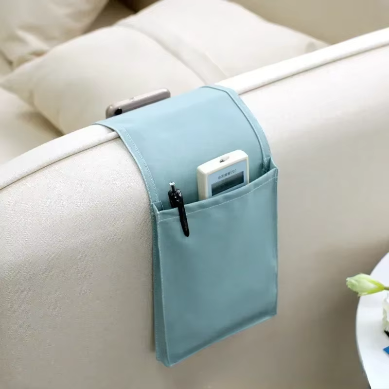 Sac de rangement de chevet en coton et lin
