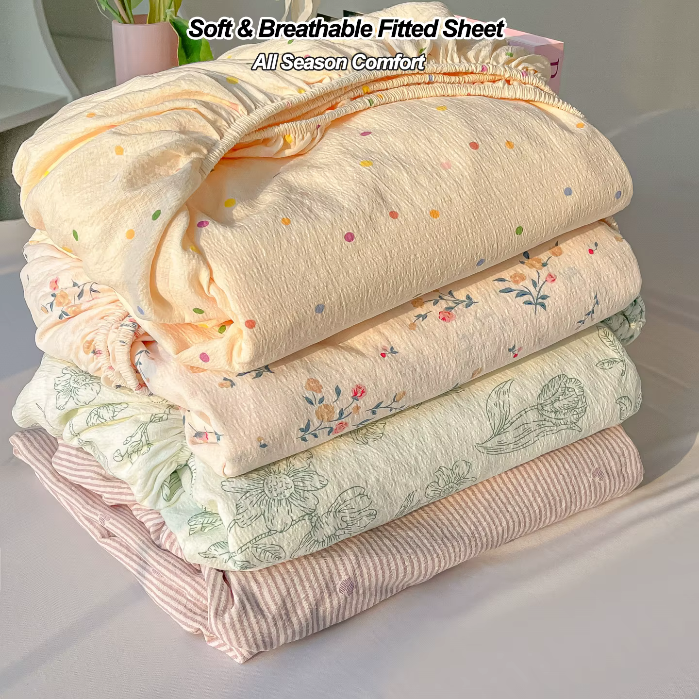 Drap-housse en microfibre tissée double couche