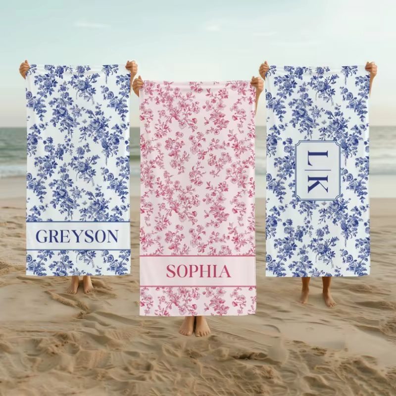 Serviette de plage personnalisée