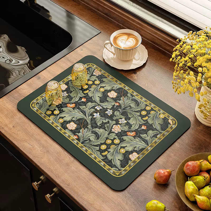 Tapis de cuisine absorbant