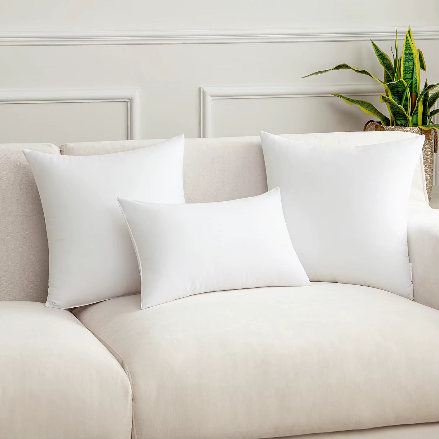 30x50 cm 45x45 cm 50x50 cm jeter oreiller insérer blanc coussin intérieur remplissage carré