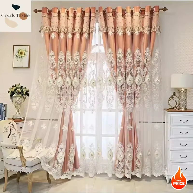 Rideaux Double couche pour salon