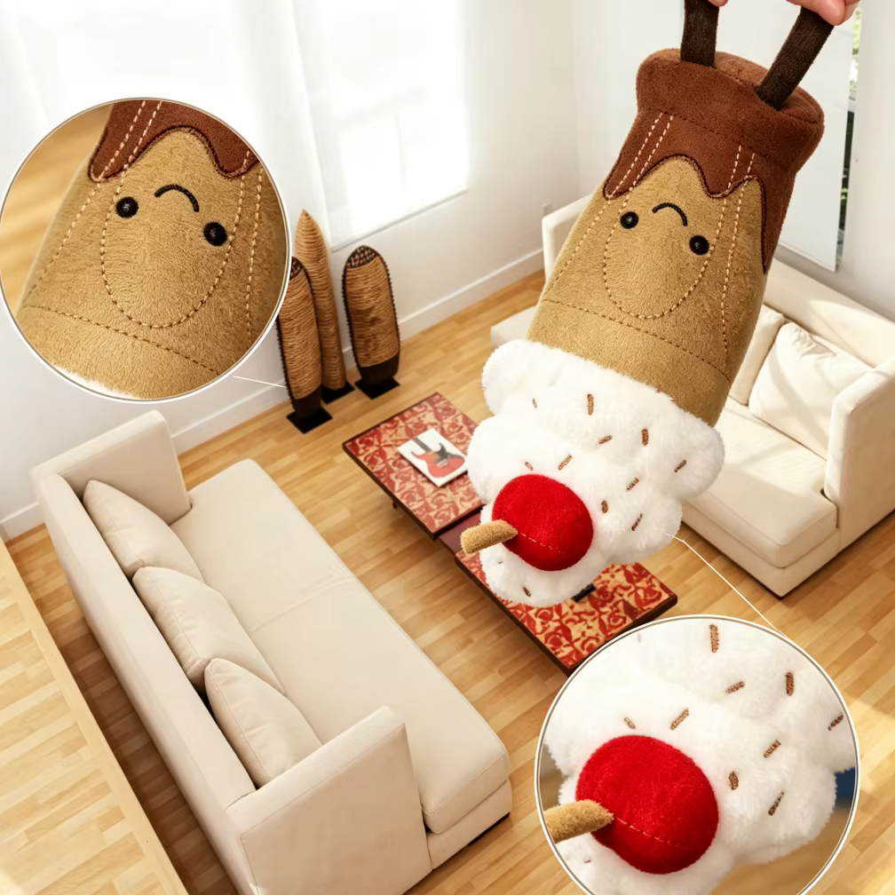 Coussin tricoté doux fait main pour canapé