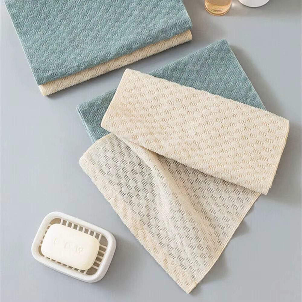 Gant de toilette en polyester japonais