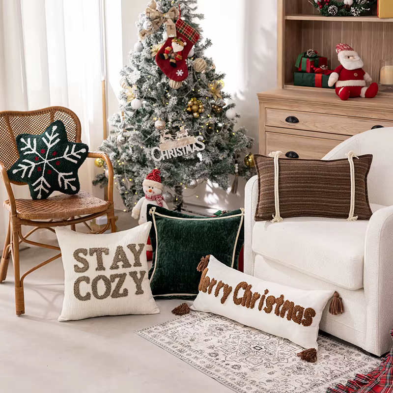 Housse de coussin de noël en forme de nouveauté moderne