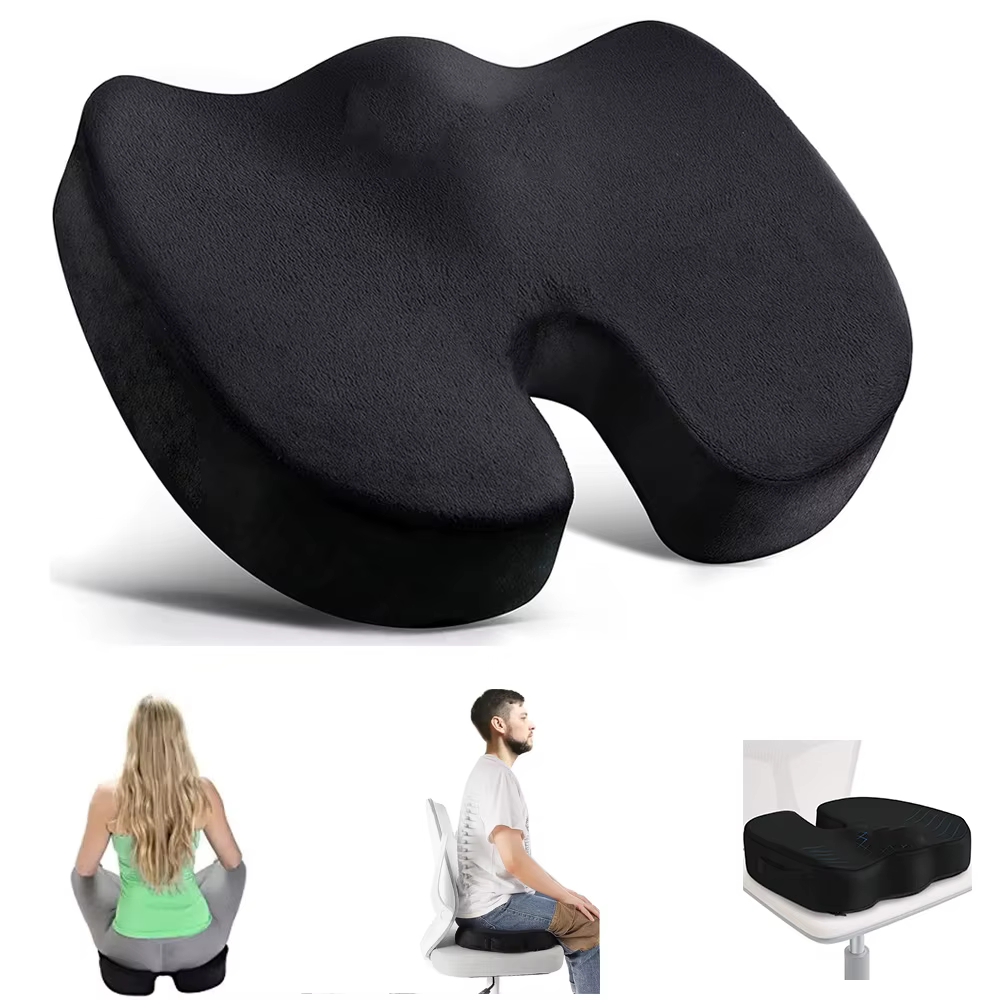 Coussin de siège de voyage en mousse à mémoire de forme