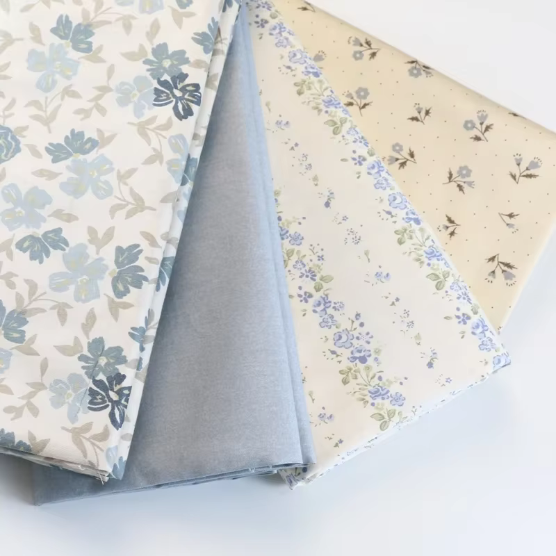Housse de couette en tissu imprimé feuilles florales