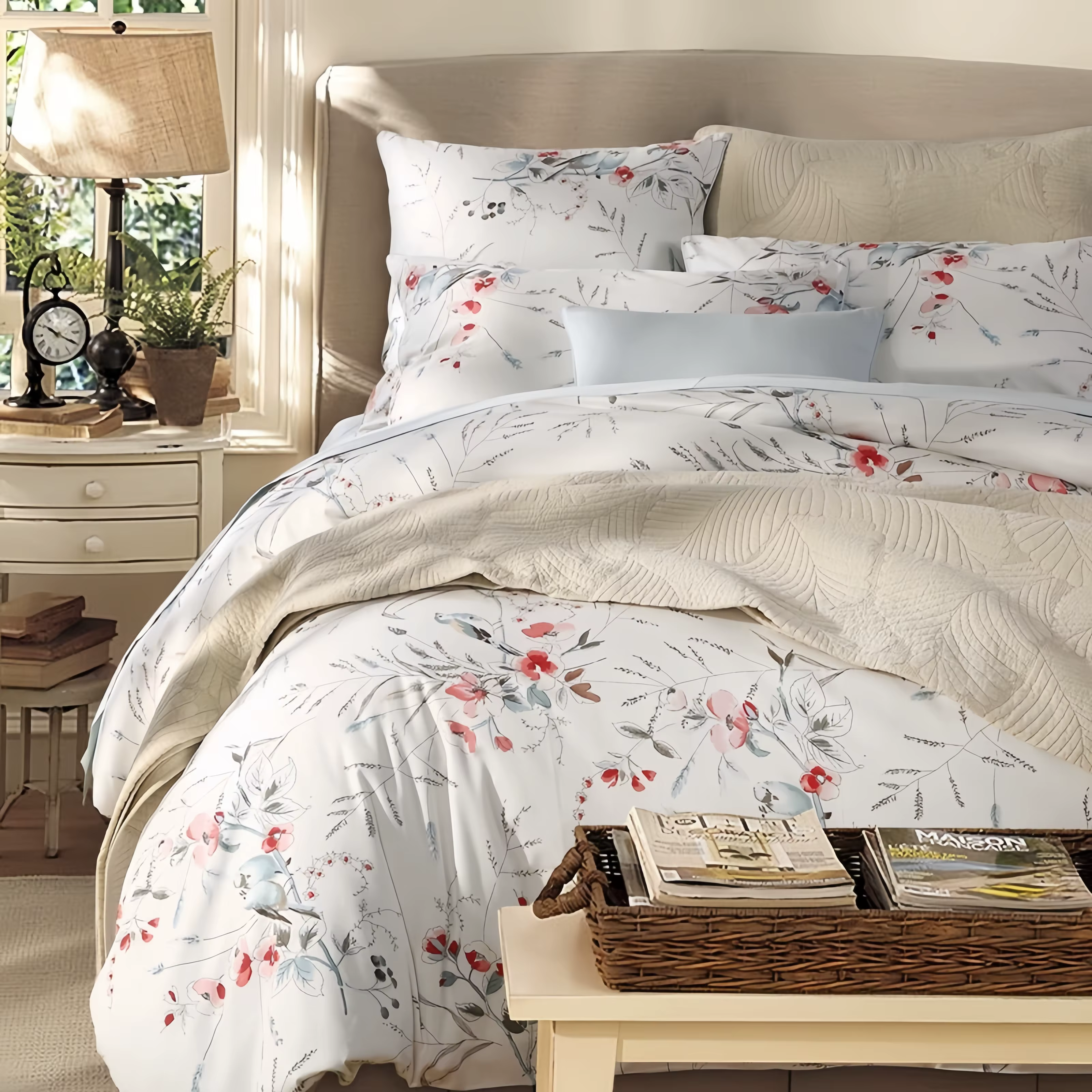 Parure de lit avec housse de couette et taies d'oreiller