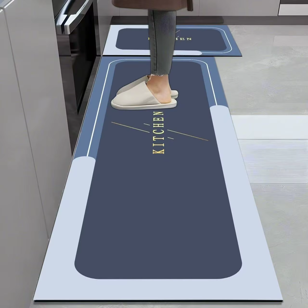 Tapis de cuisine VIKAMA absorbant l'eau et antidérapant