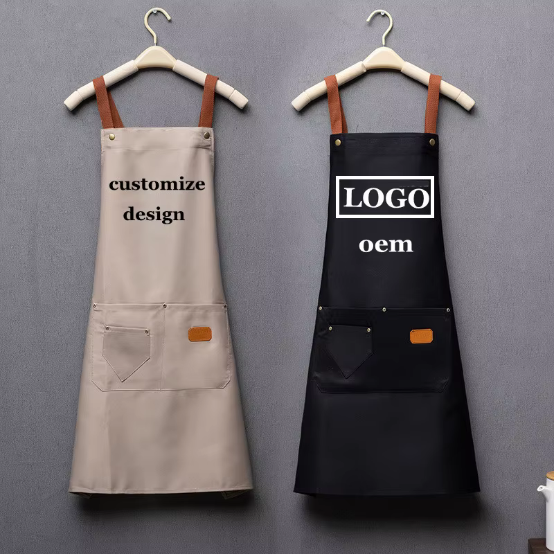 Tabliers de cuisine imperméables avec Logo imprimé brodé personnalisé
