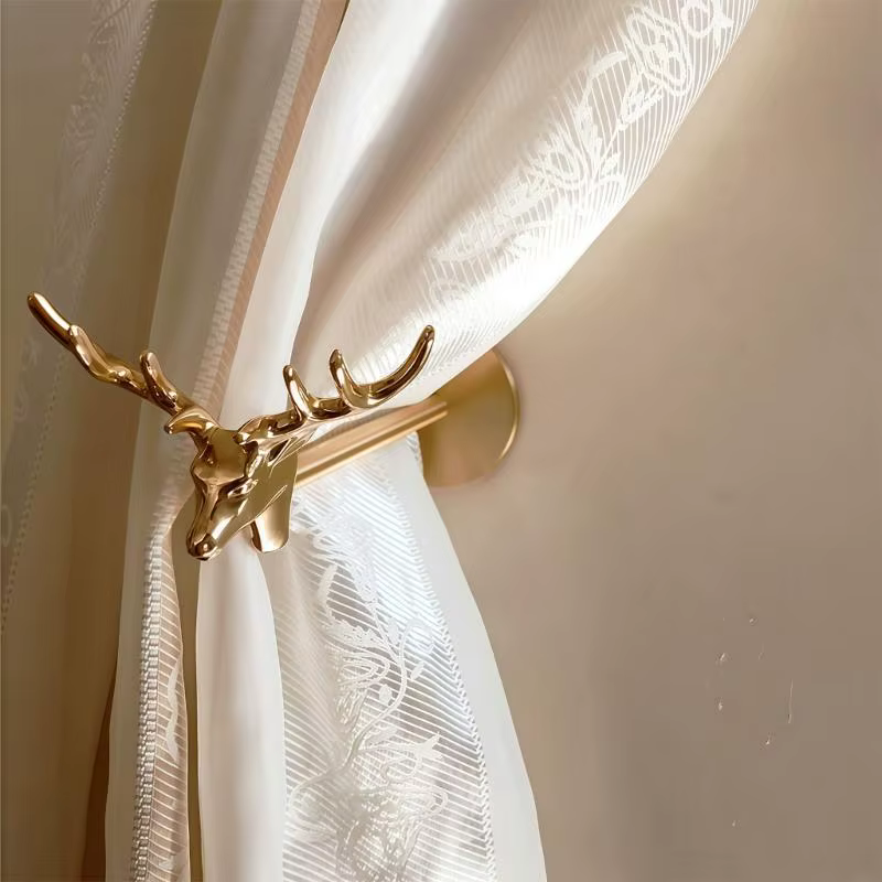 Embrasses rideaux, supports latéraux rideaux pour mur, crochets traction