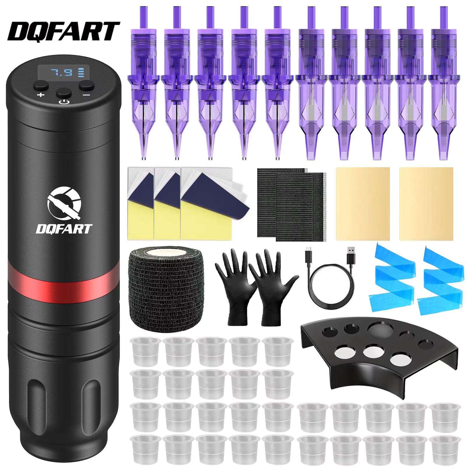 DQFART, kit de machine à tatouer professionnelle 2025