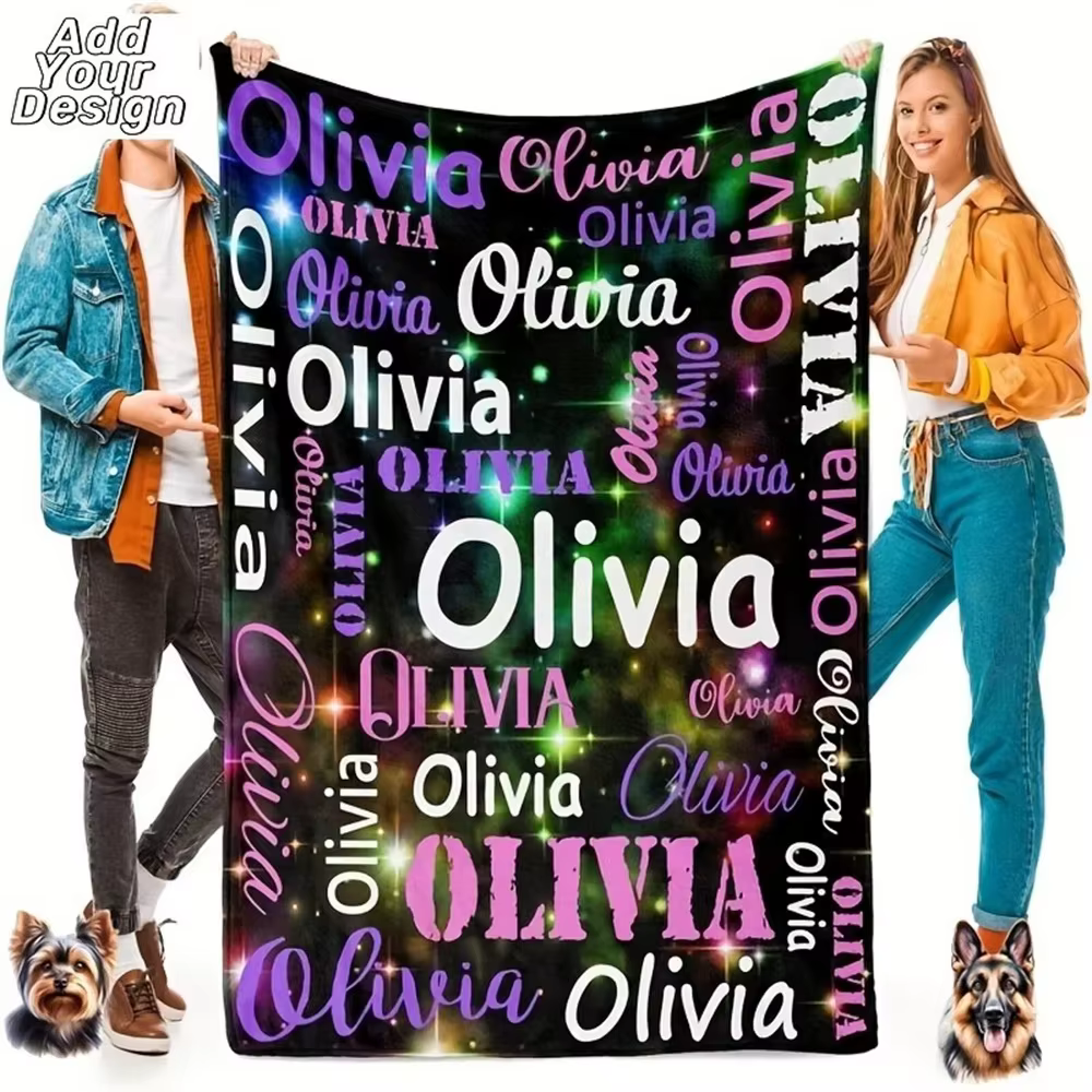 Couverture en flanelle personnalisée