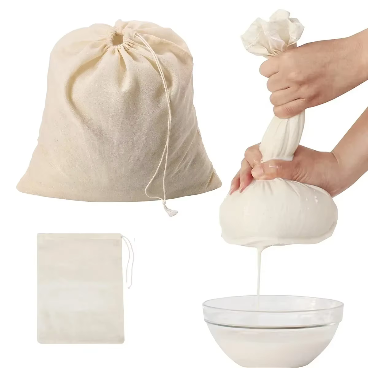 Gaze de coton articles de cuisine Tofu fromage filtre tissu beurre lait café