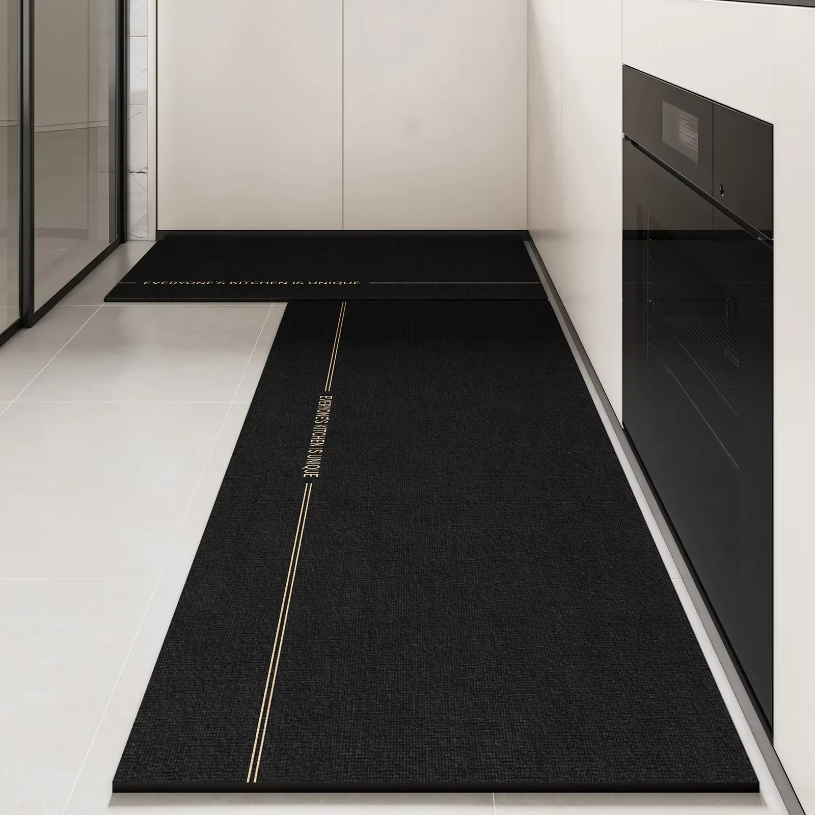 Tapis De cuisine en Pvc imperméable en cuir