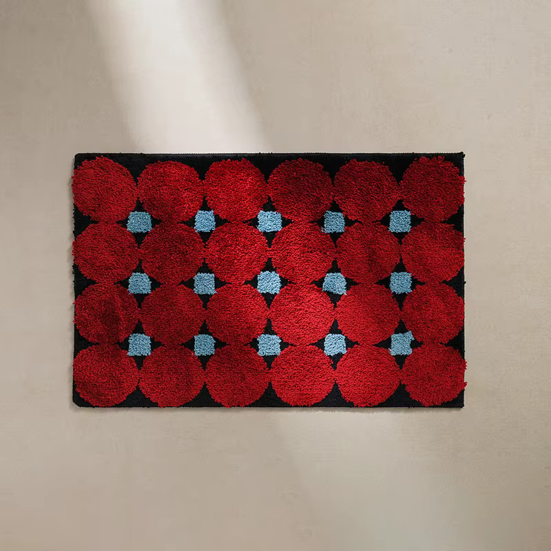 Tapis de sol antidérapant absorbant d'entrée de salle de bain de style ancien moyen