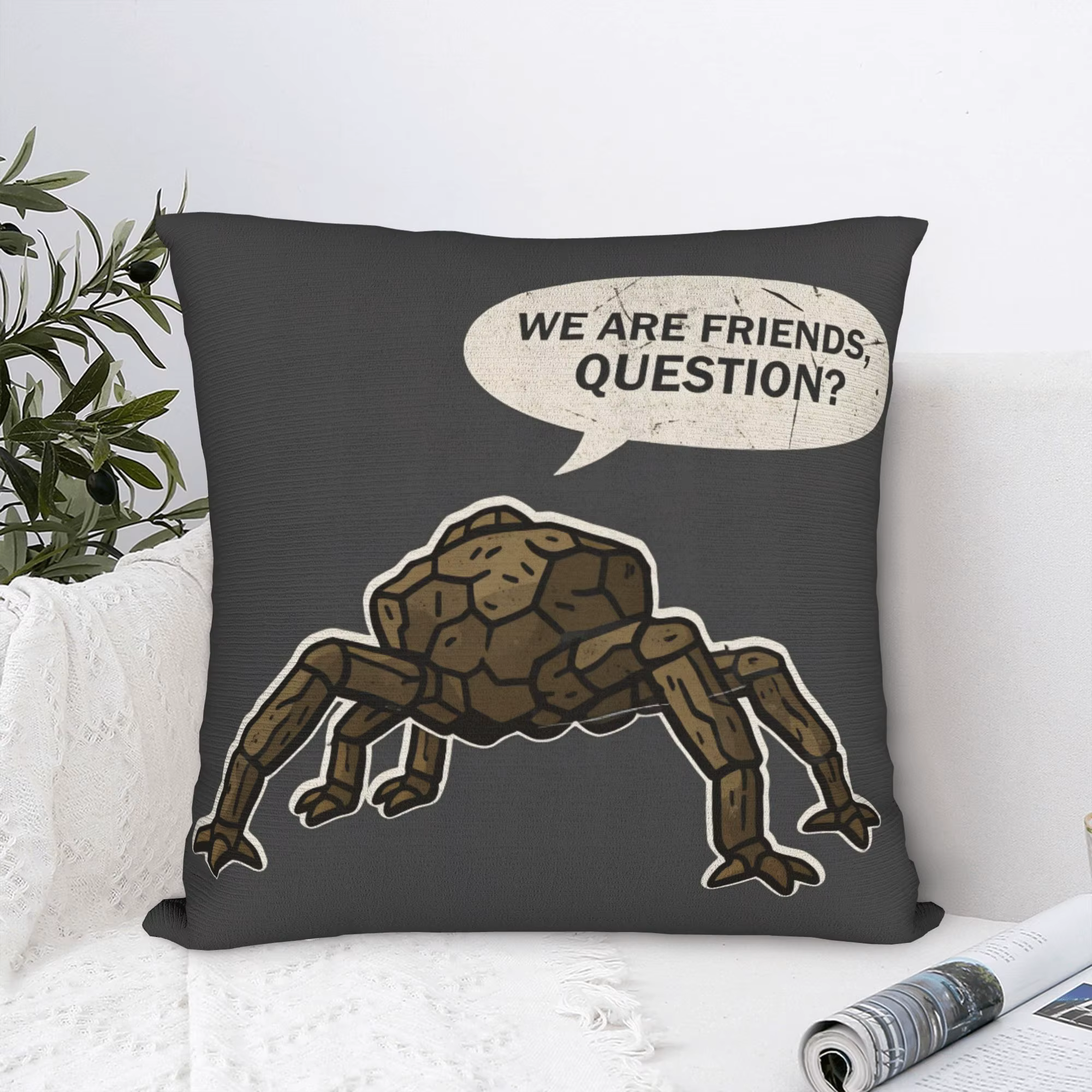 Housse de coussin carrée tendance
