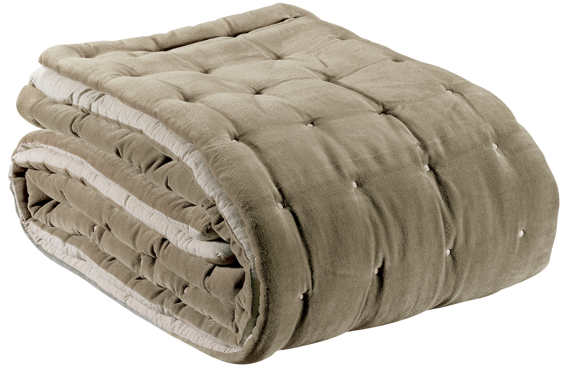 Jet uni Elise finition capiton Ficelle 240 x 260
