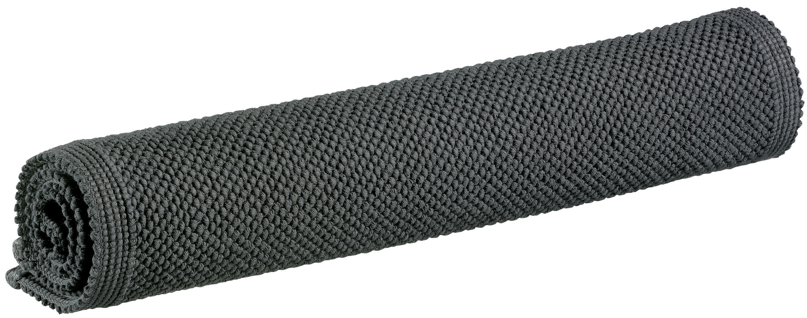 Tapis de bain uni Etia Carbone 54 x 110