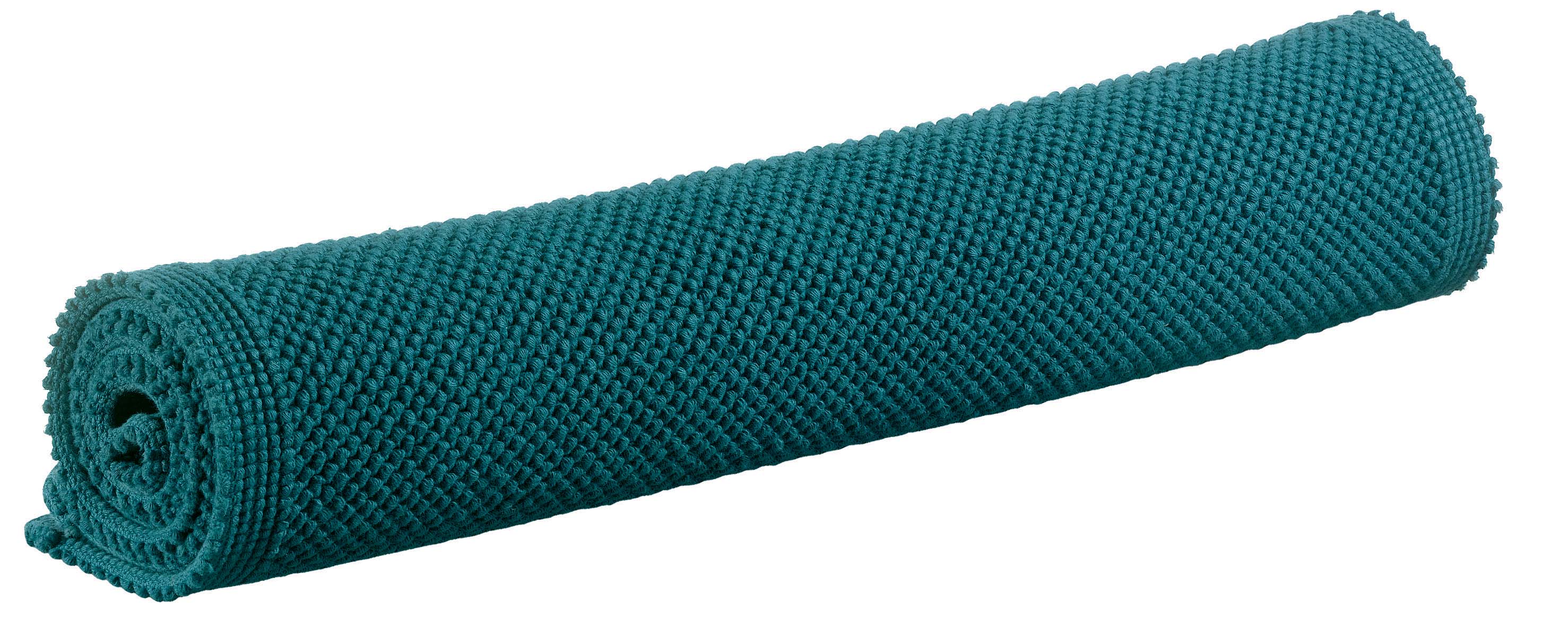 Tapis de bain uni Etia Paon 54 x 110