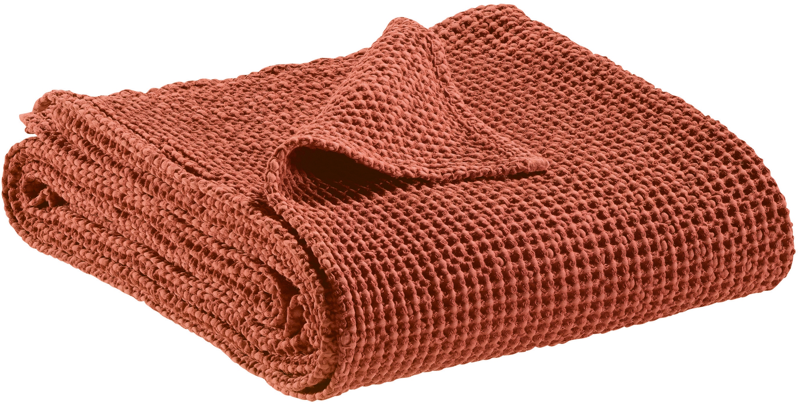 Plaid recycl Maia Sienne 140 x 200