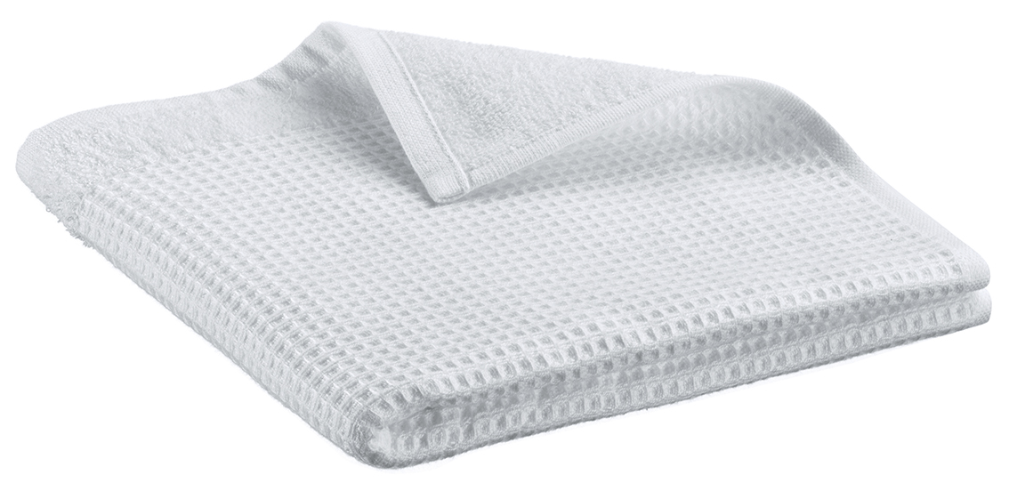 Serviette invit recycle Abby Blanc 30 x 50