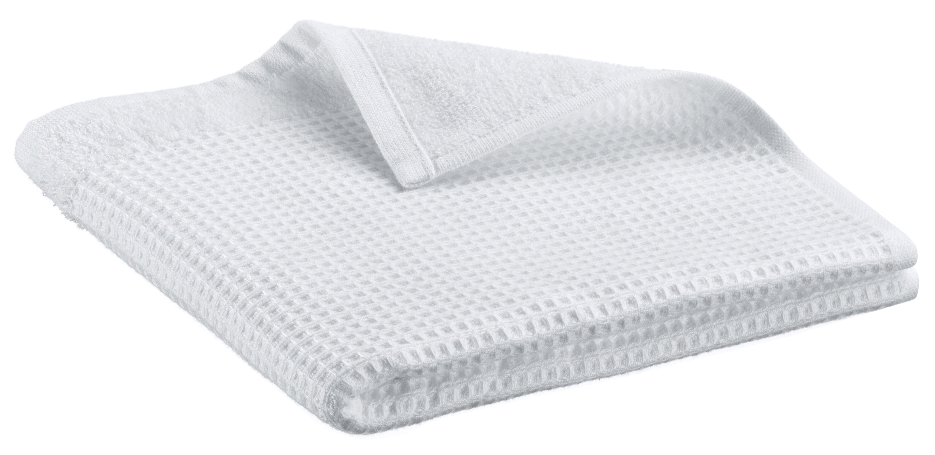 Serviette de toilette recycle Abby Blanc 50 x 100