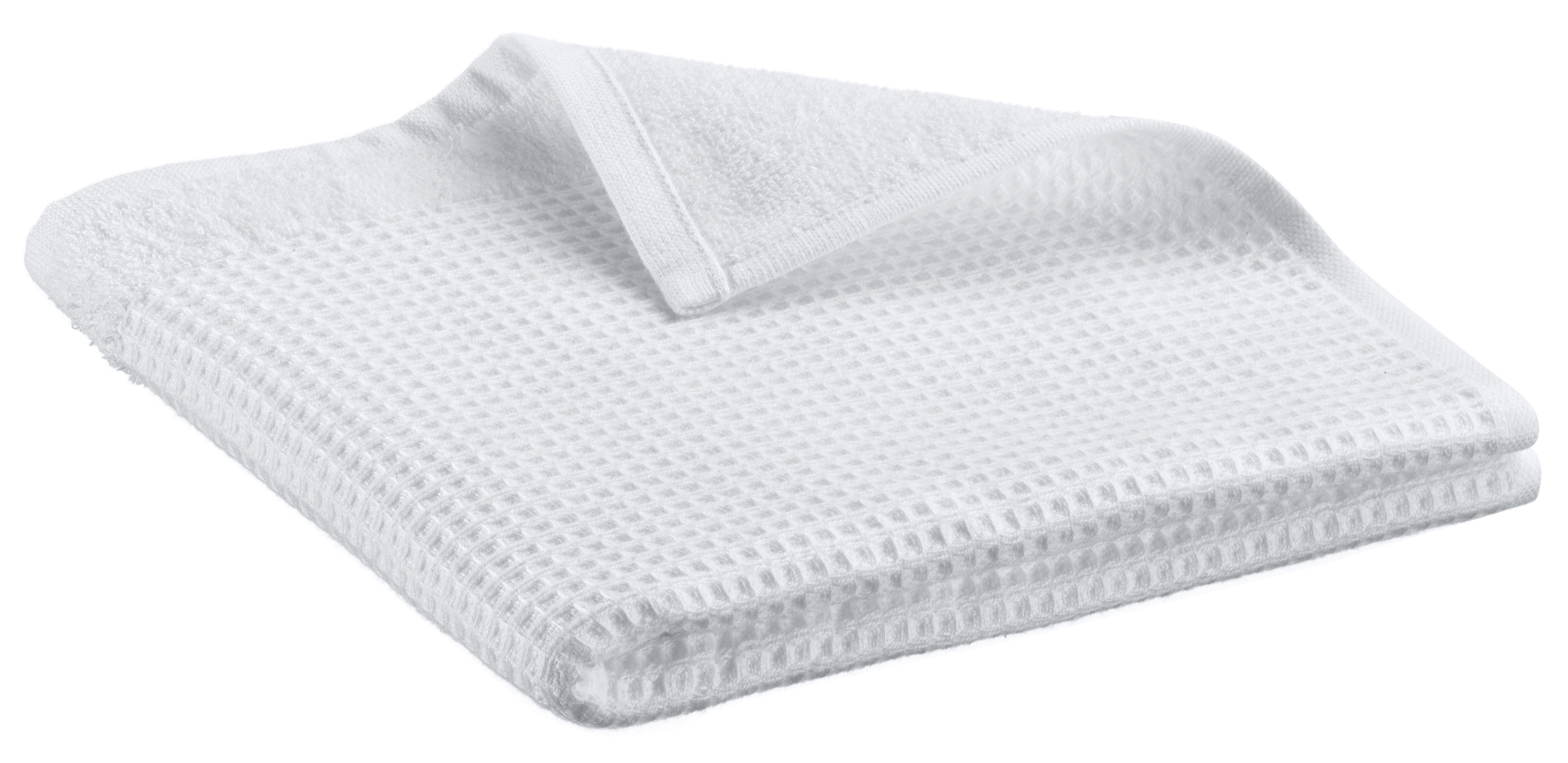 Drap de douche recycl Abby Blanc 70 x 130