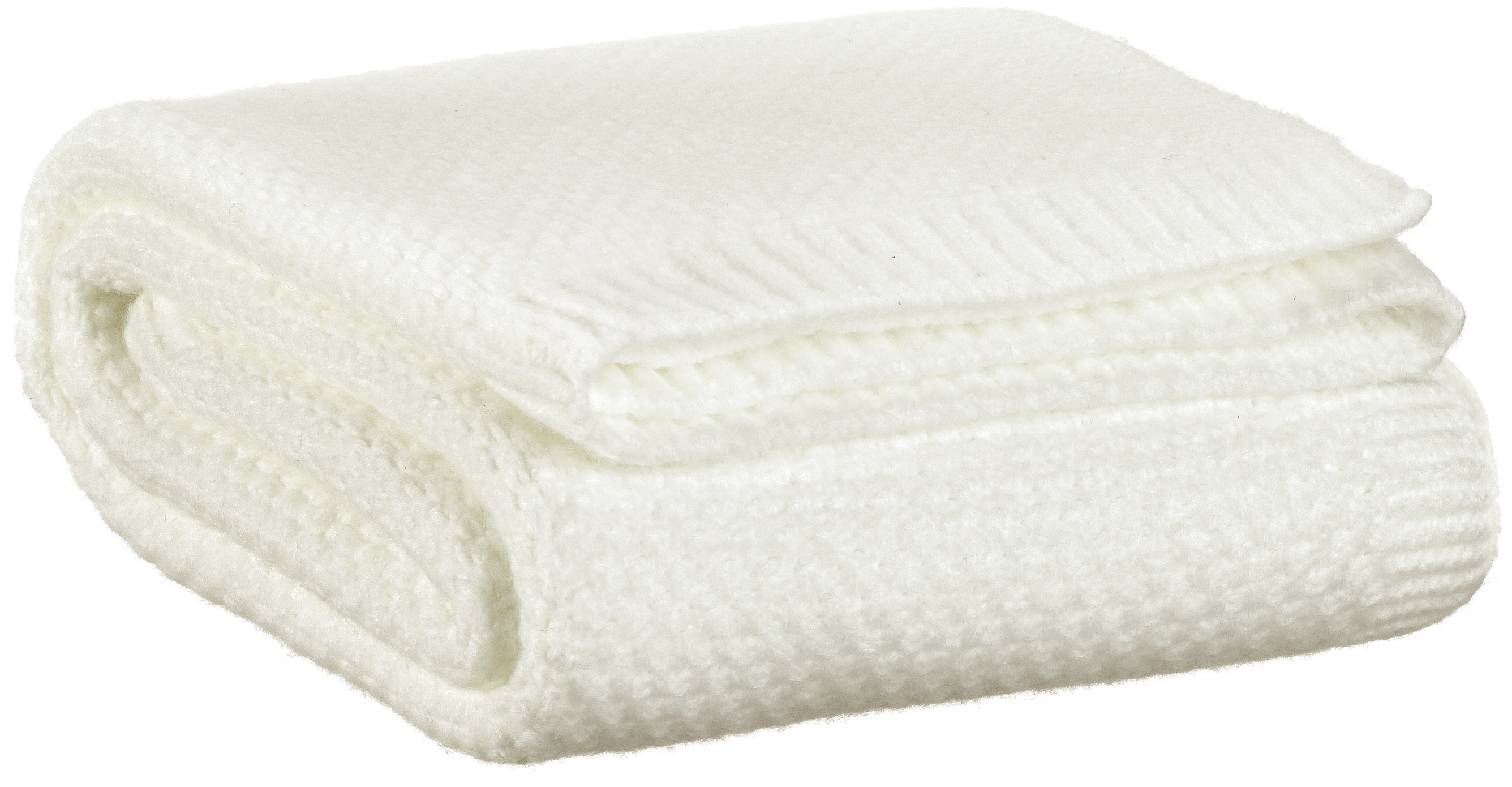 Plaid tricot recycl Danilo Neige 130 x 160