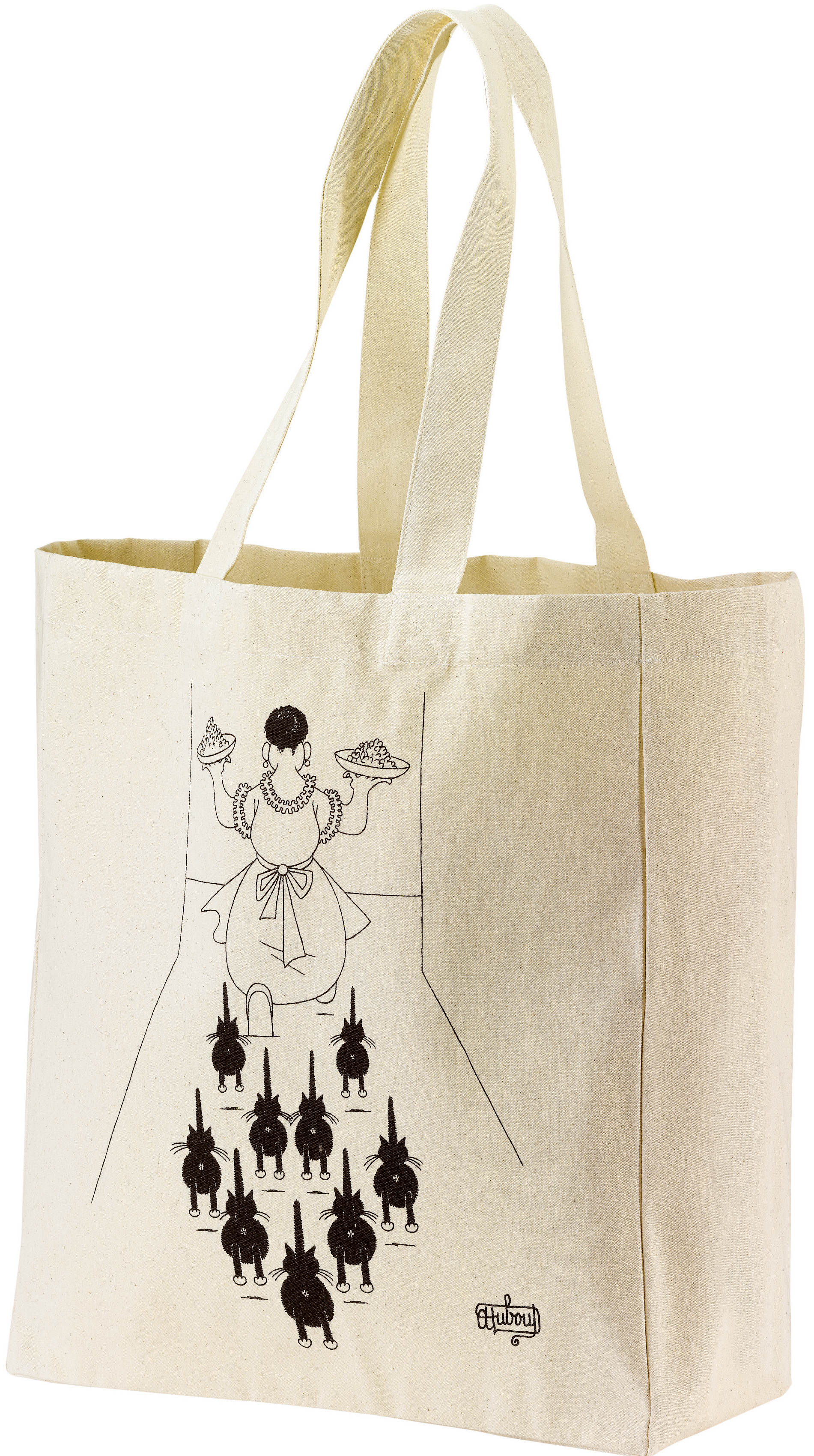 Sac shopping Dubout  table Ecru 40 x 36 x 16