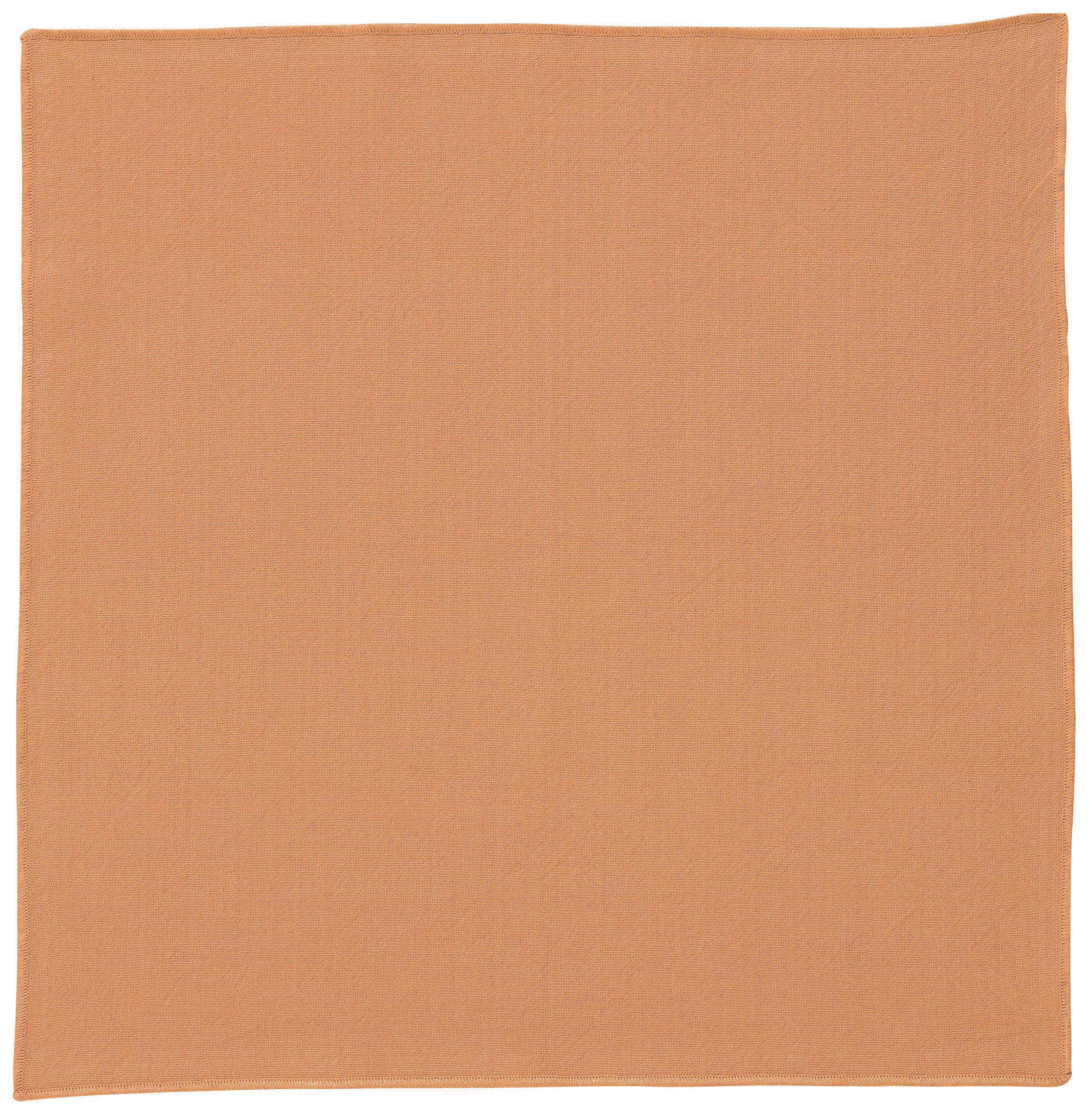 Serviette de table recycle Yuna Terracotta 50 x 50