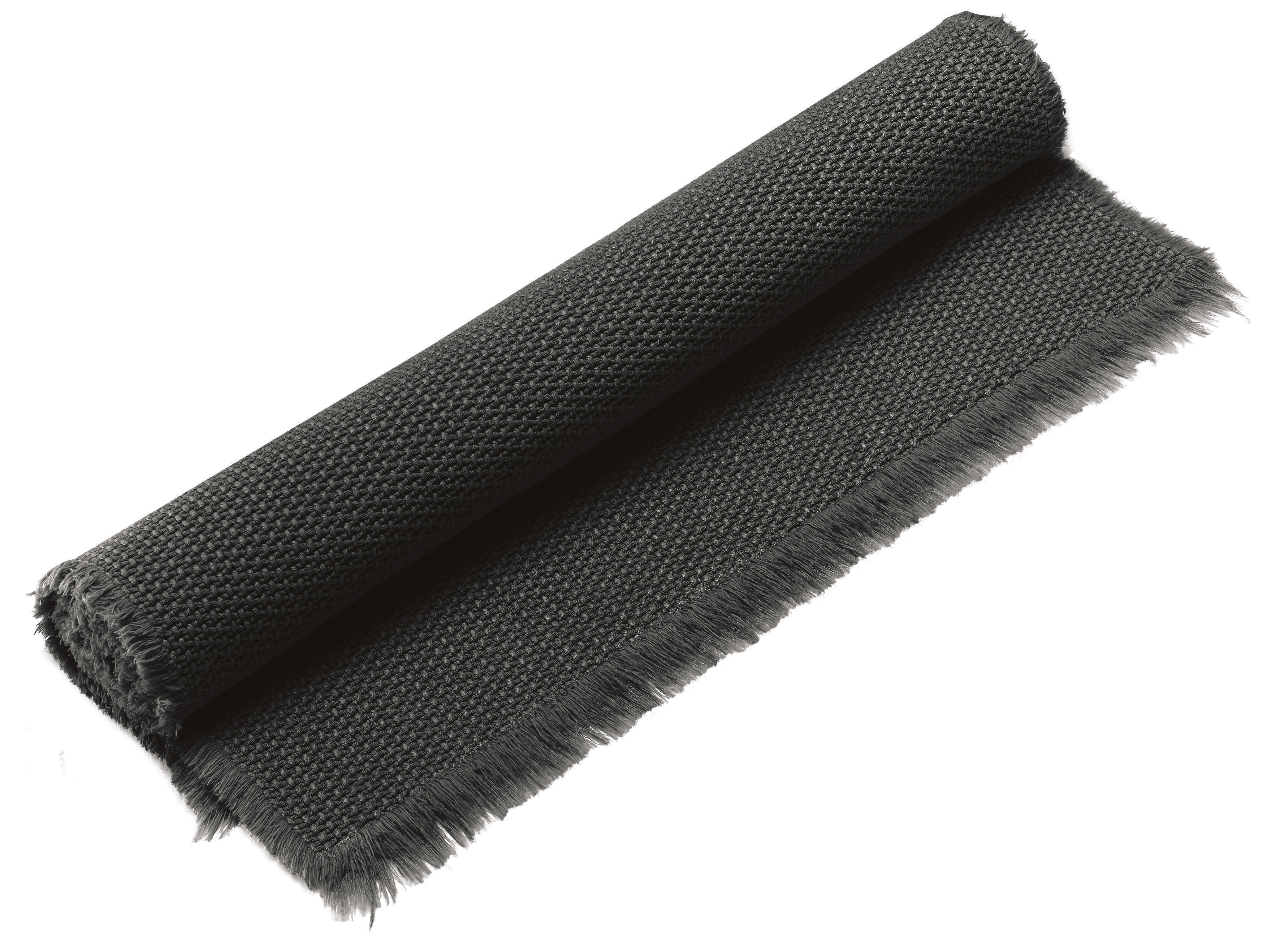 Tapis de bain uni Elly Noir 70 x 140