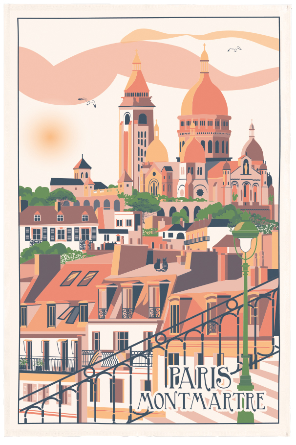 Torchon Village Montmartre Ecru 48 x 72