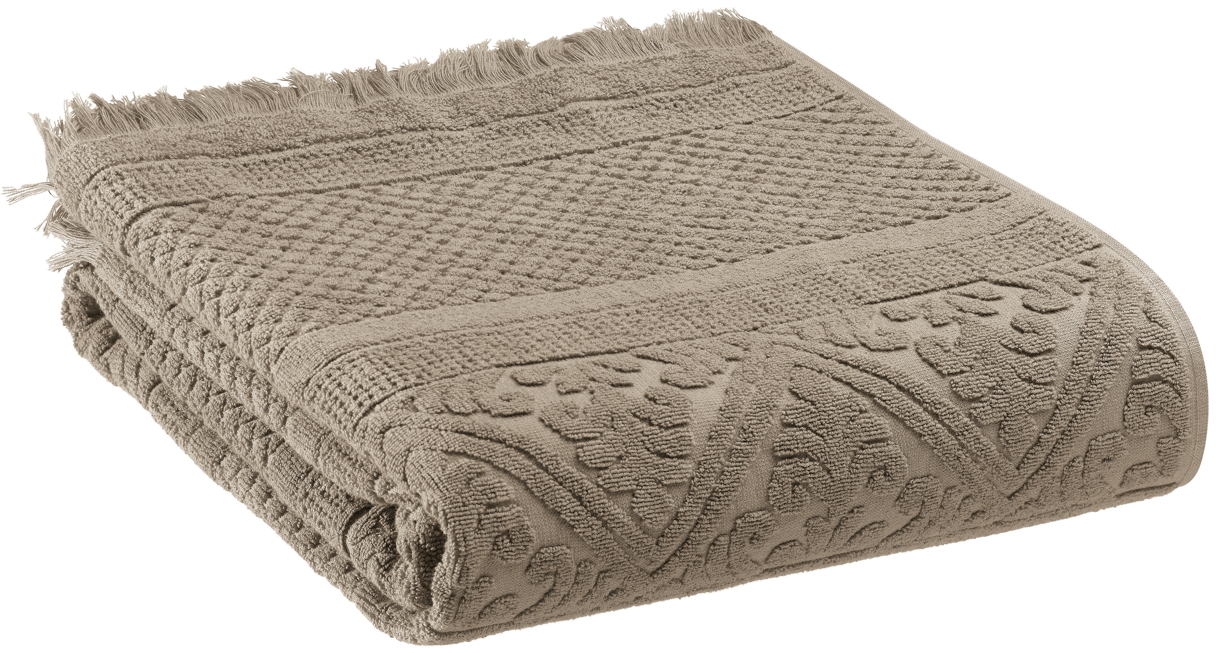 Serviette de toilette uni Zoe Chamois 50 x 100