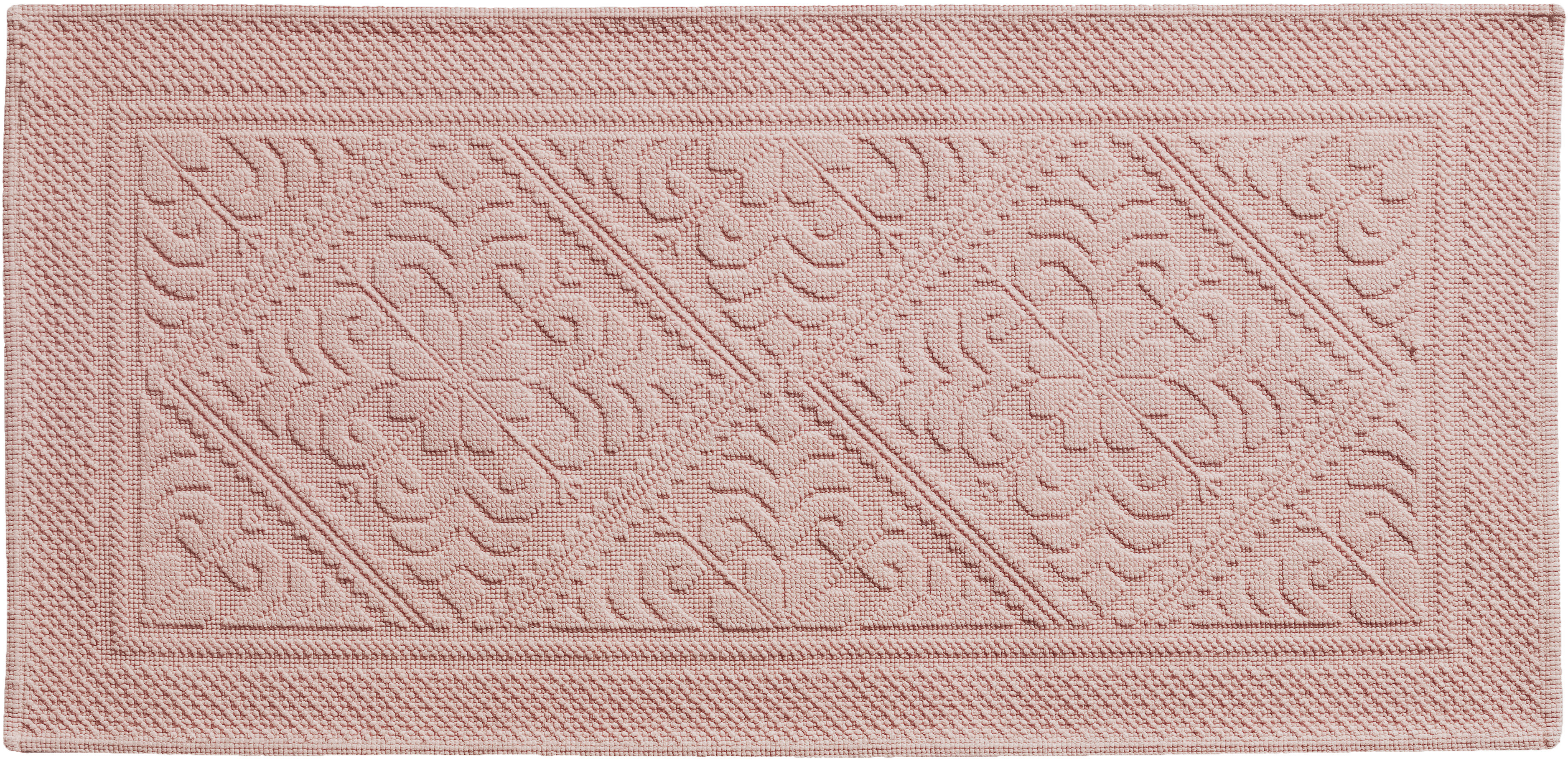 Tapis de bain uni Enzo Aubepine 54 x 110