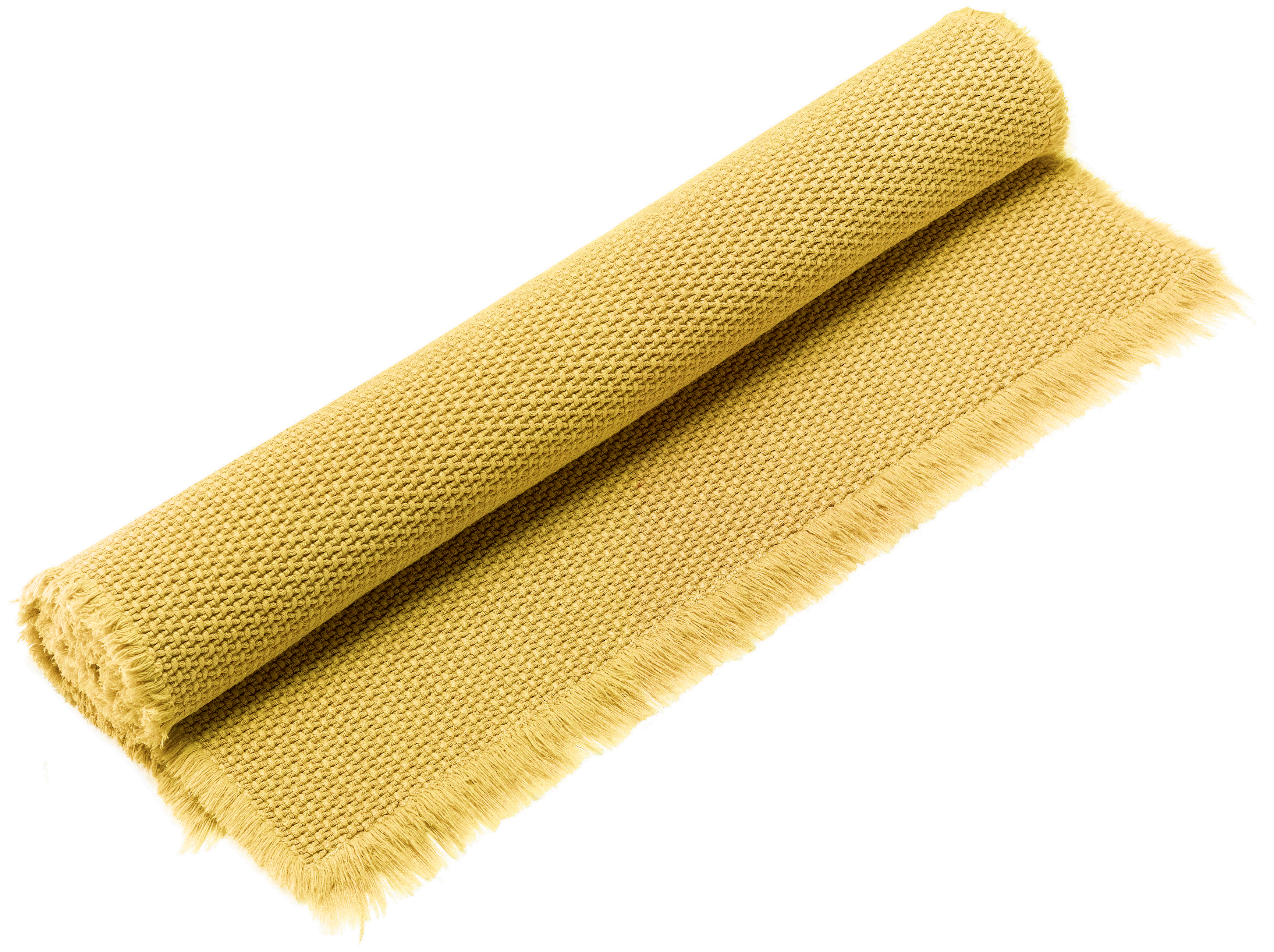 Tapis de bain uni Elly Curry 54 x 64