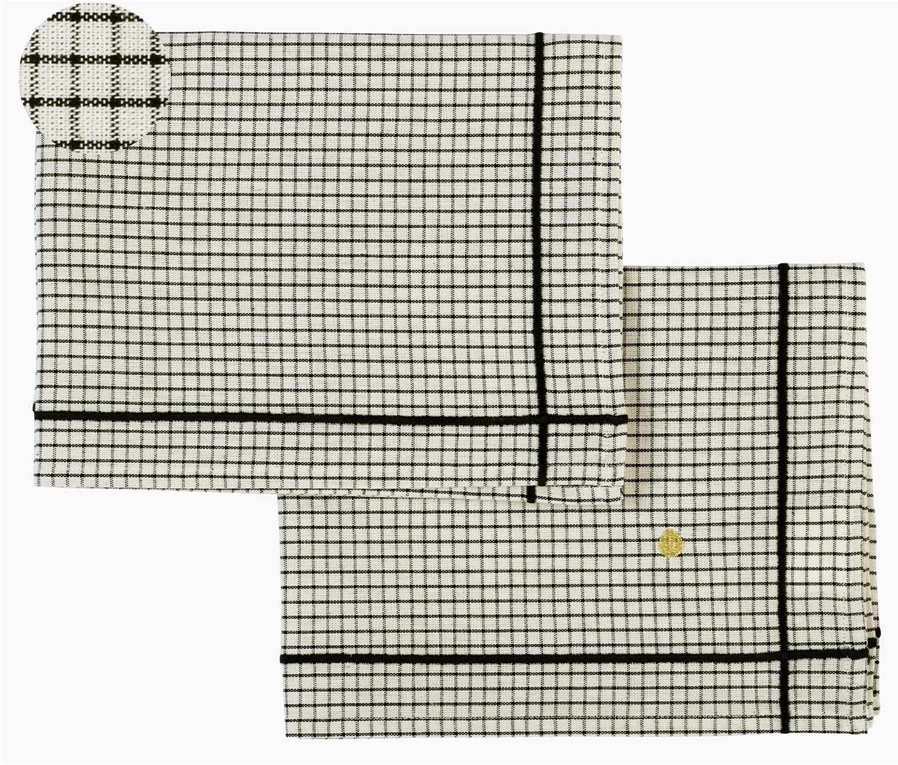 Lot de 2 sets de table Gustave Caviar 40 x 50