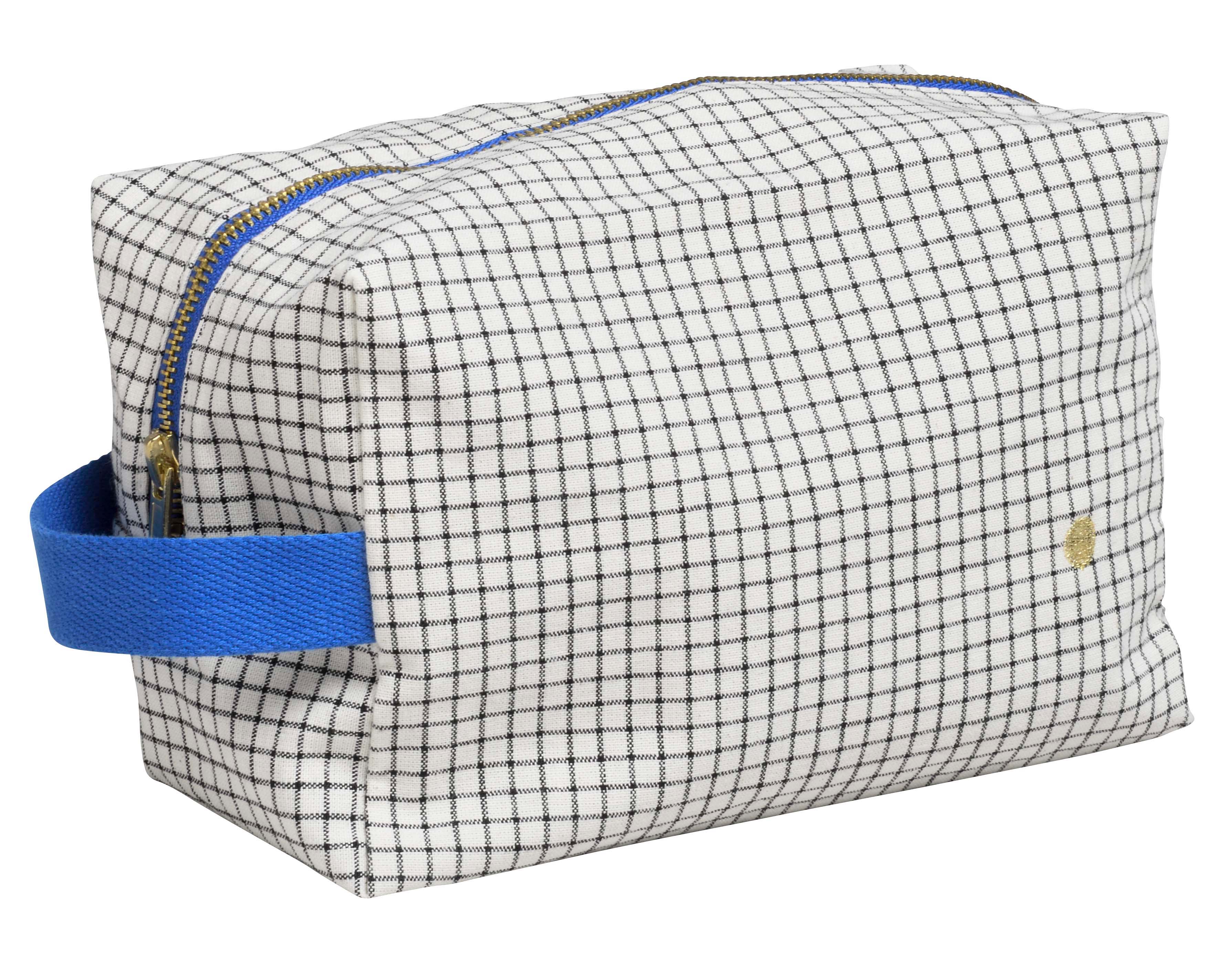Trousse cube Stylo Bleu L 14 x 22 x 11