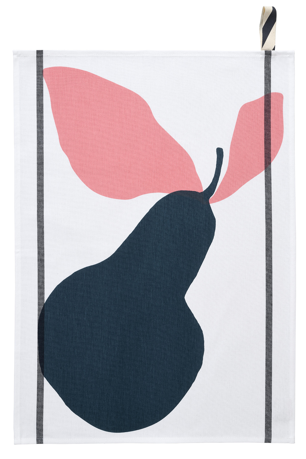 Torchon Poire Marine Blanc 50 x 70
