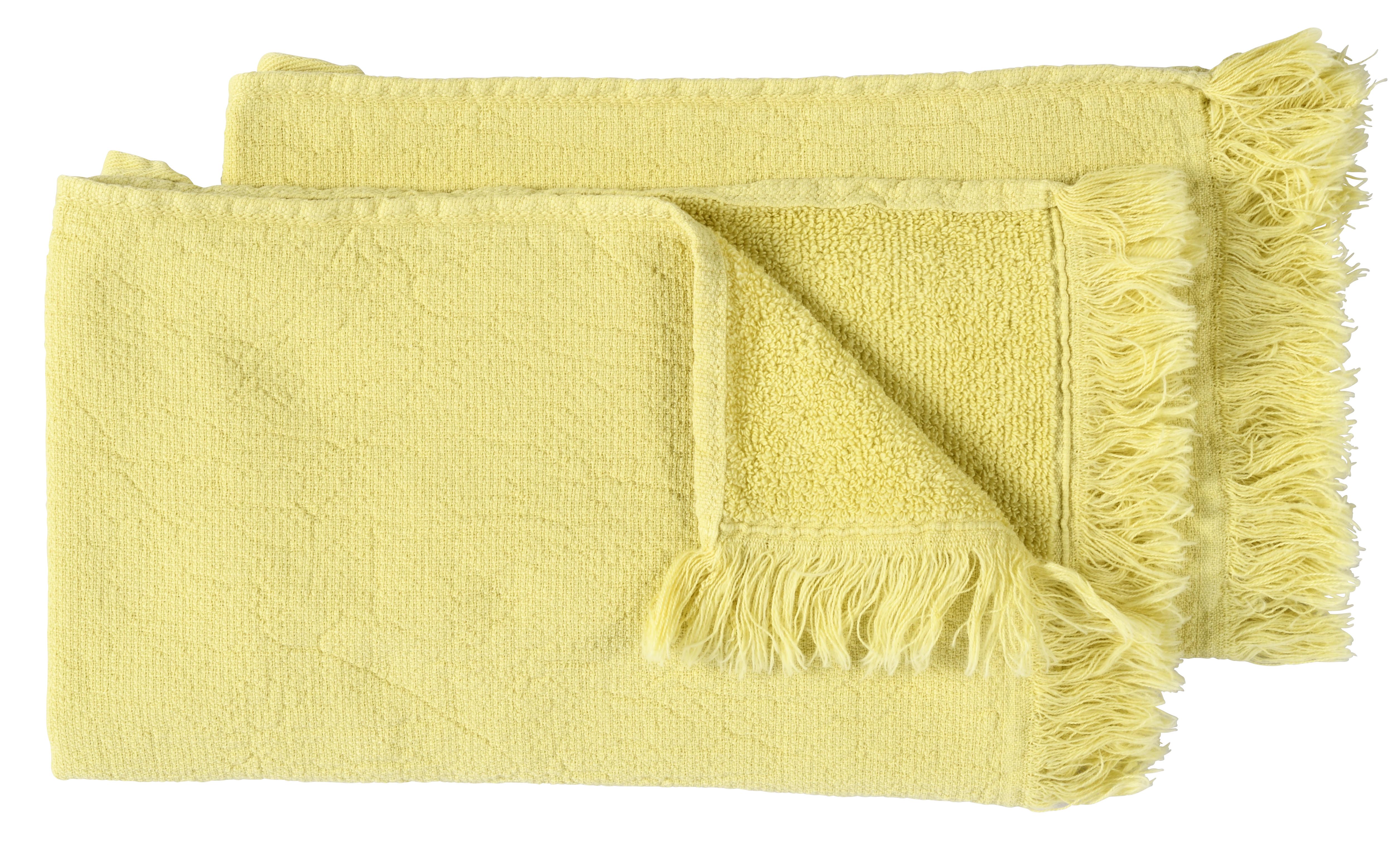 Lot de 2 serviettes invits Luna Butter 30 x 50