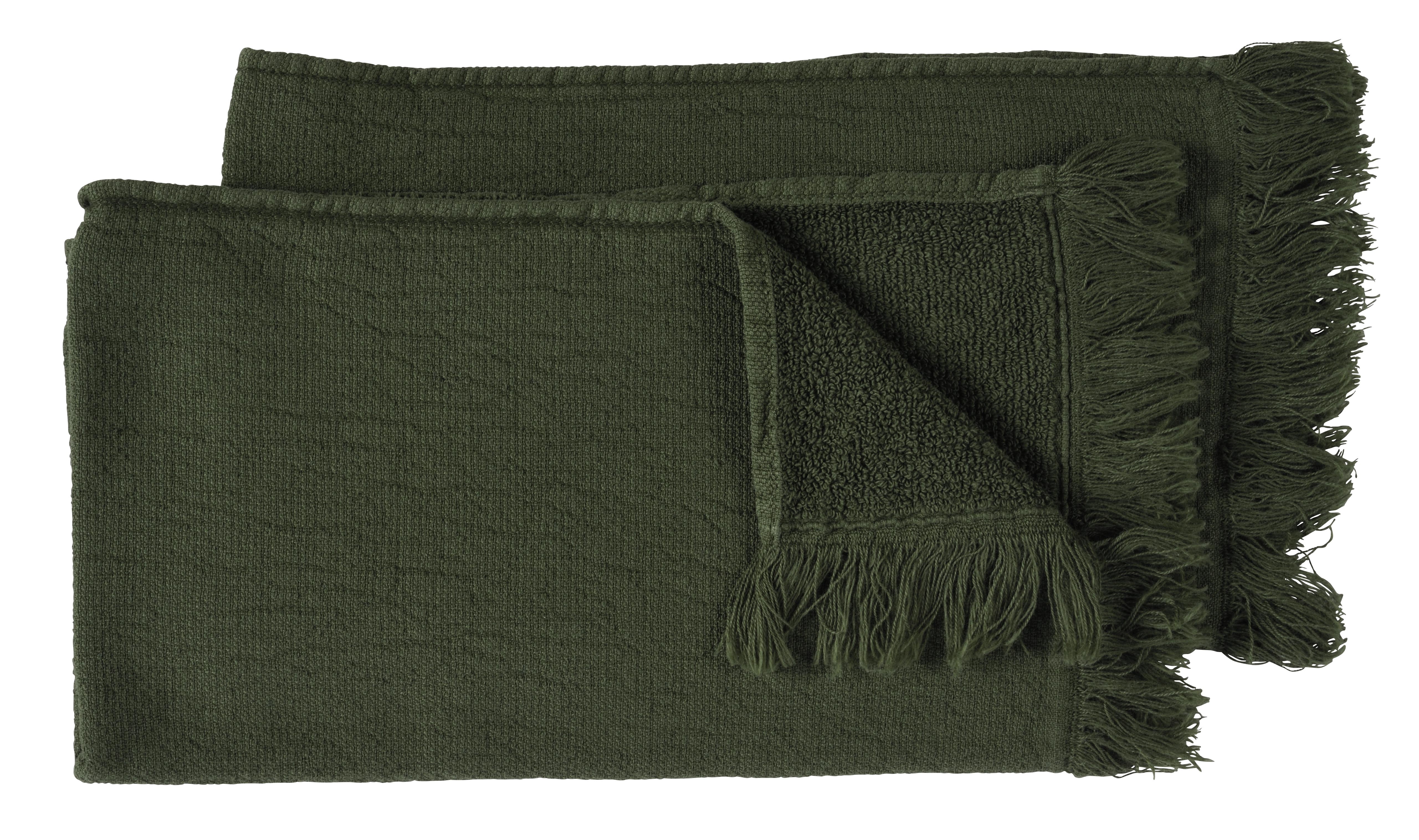 Lot de 2 serviettes invits Luna Kale 30 x 50