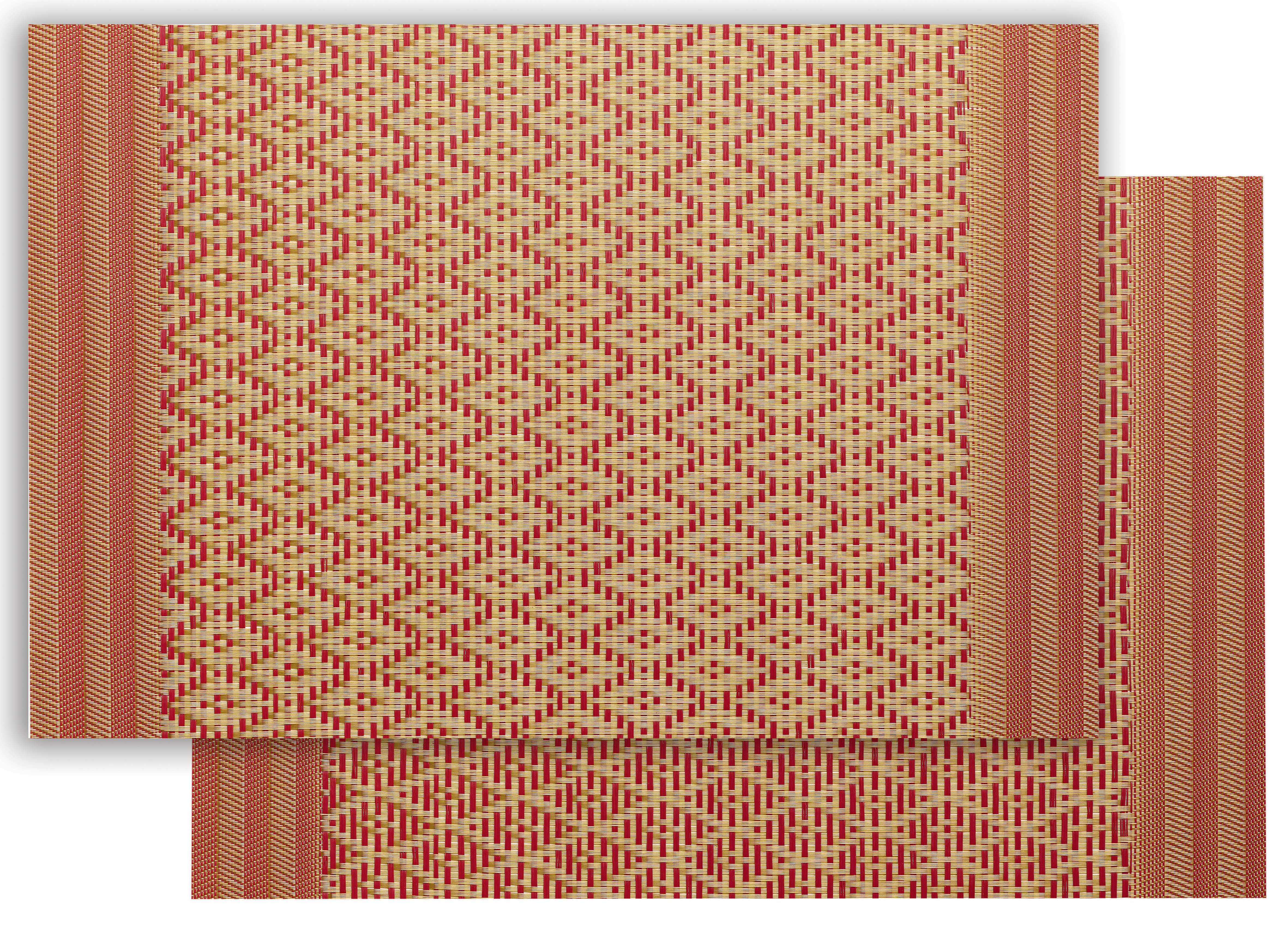 Set de table Kadra Rouge/or 33 x 45