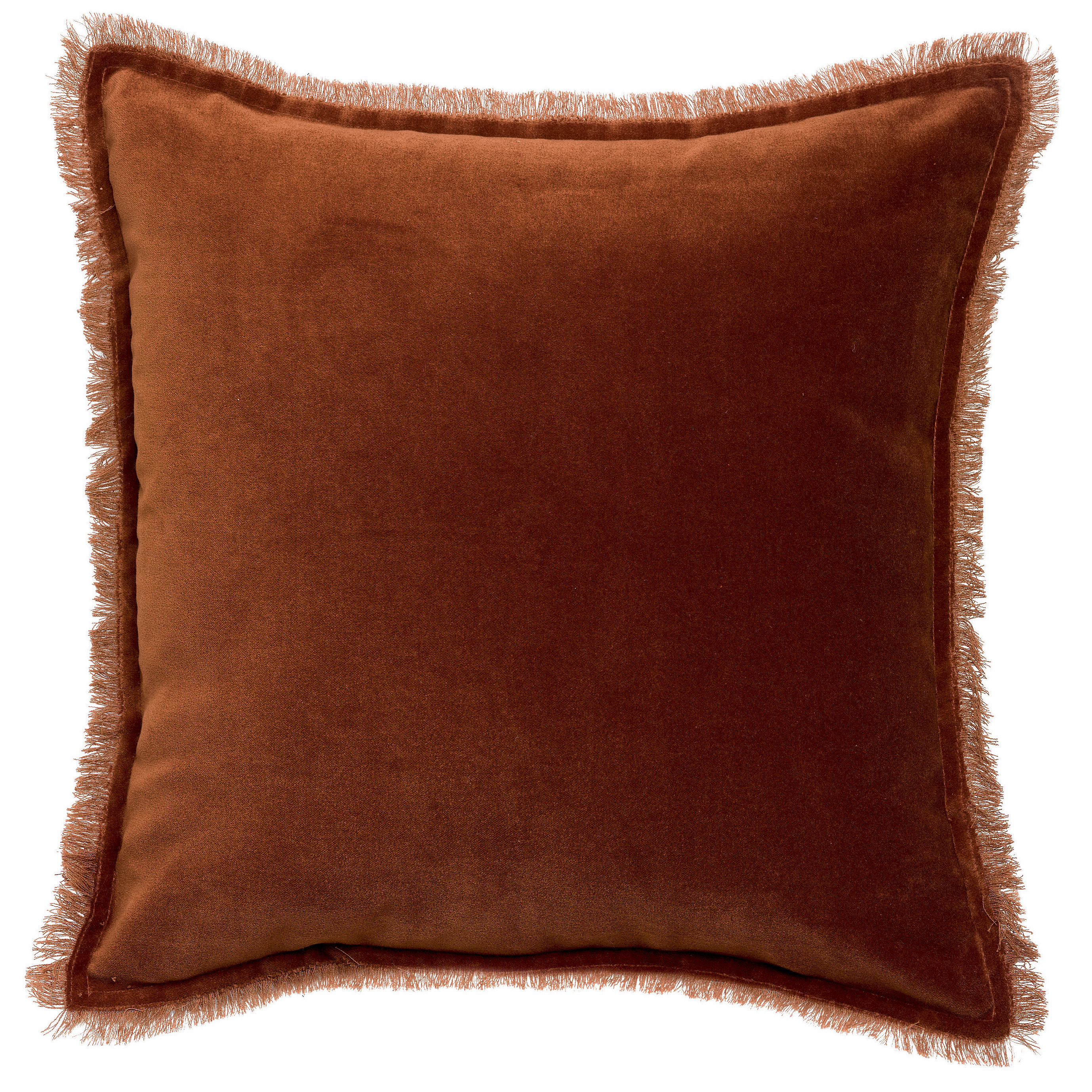 Coussin uni Fara Caramel 45 x 45
