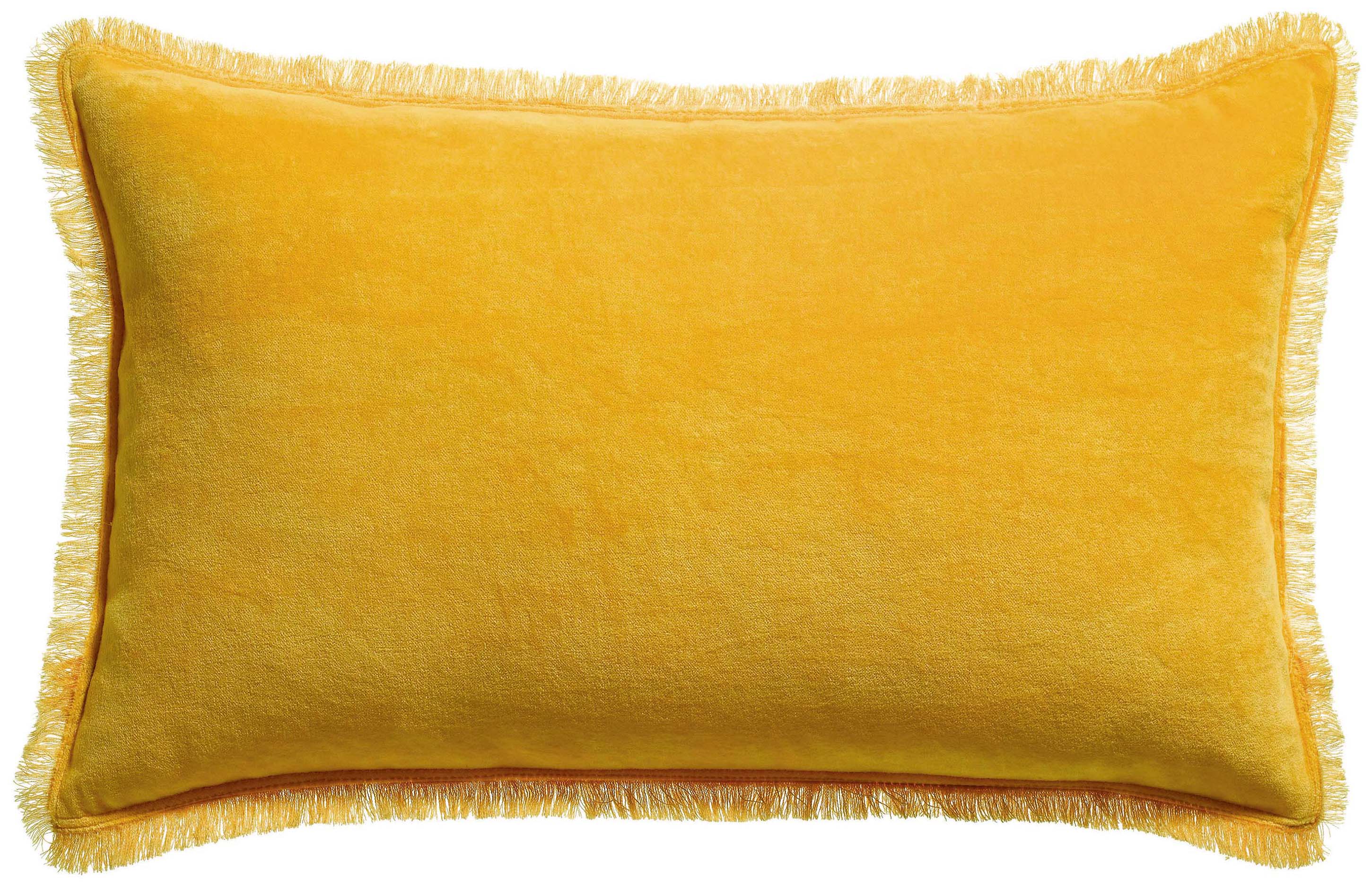 Coussin uni Fara Curry 40 x 65