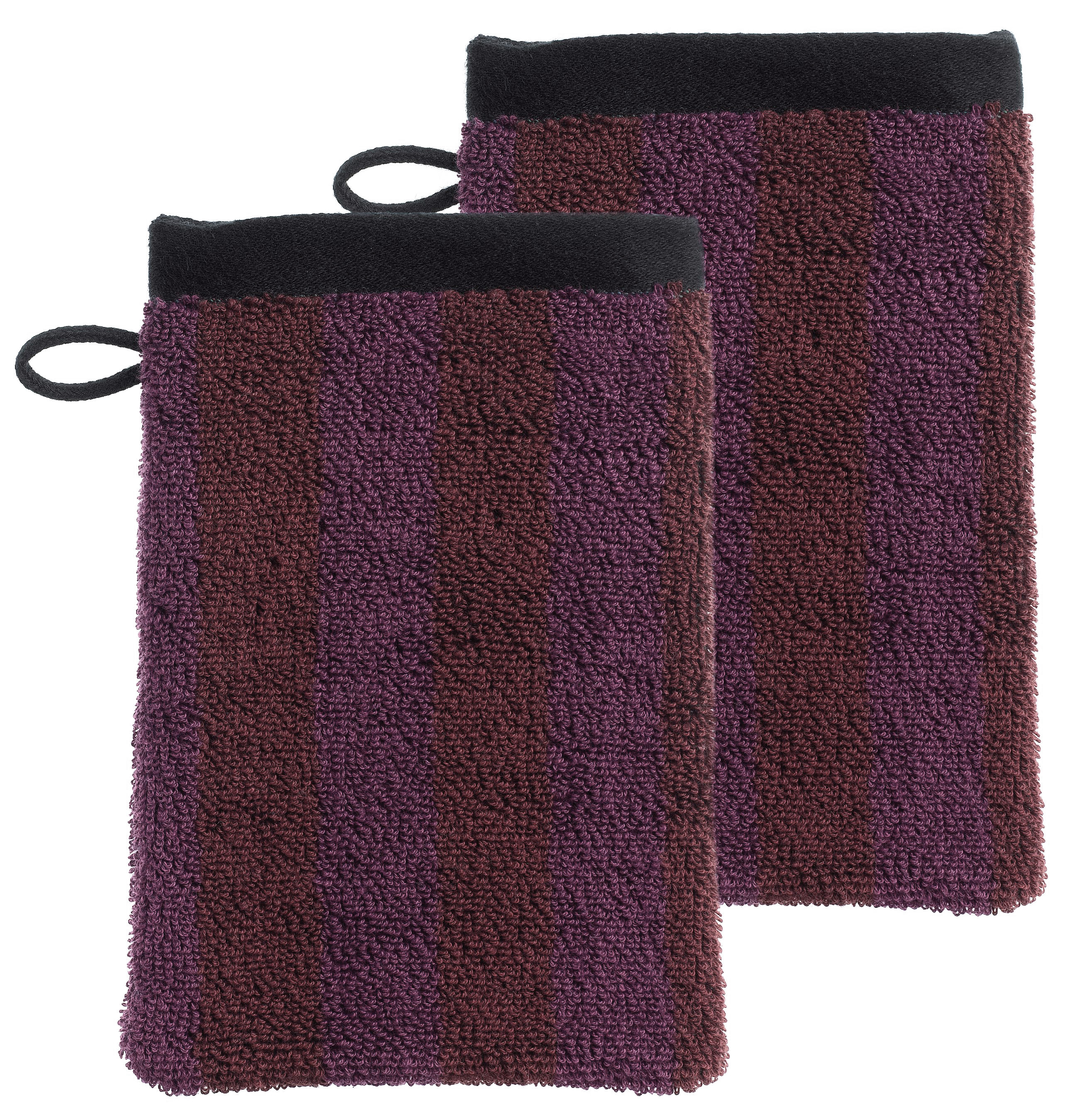 Lot de 2 gants de toilette Charly Figue 15 x 21