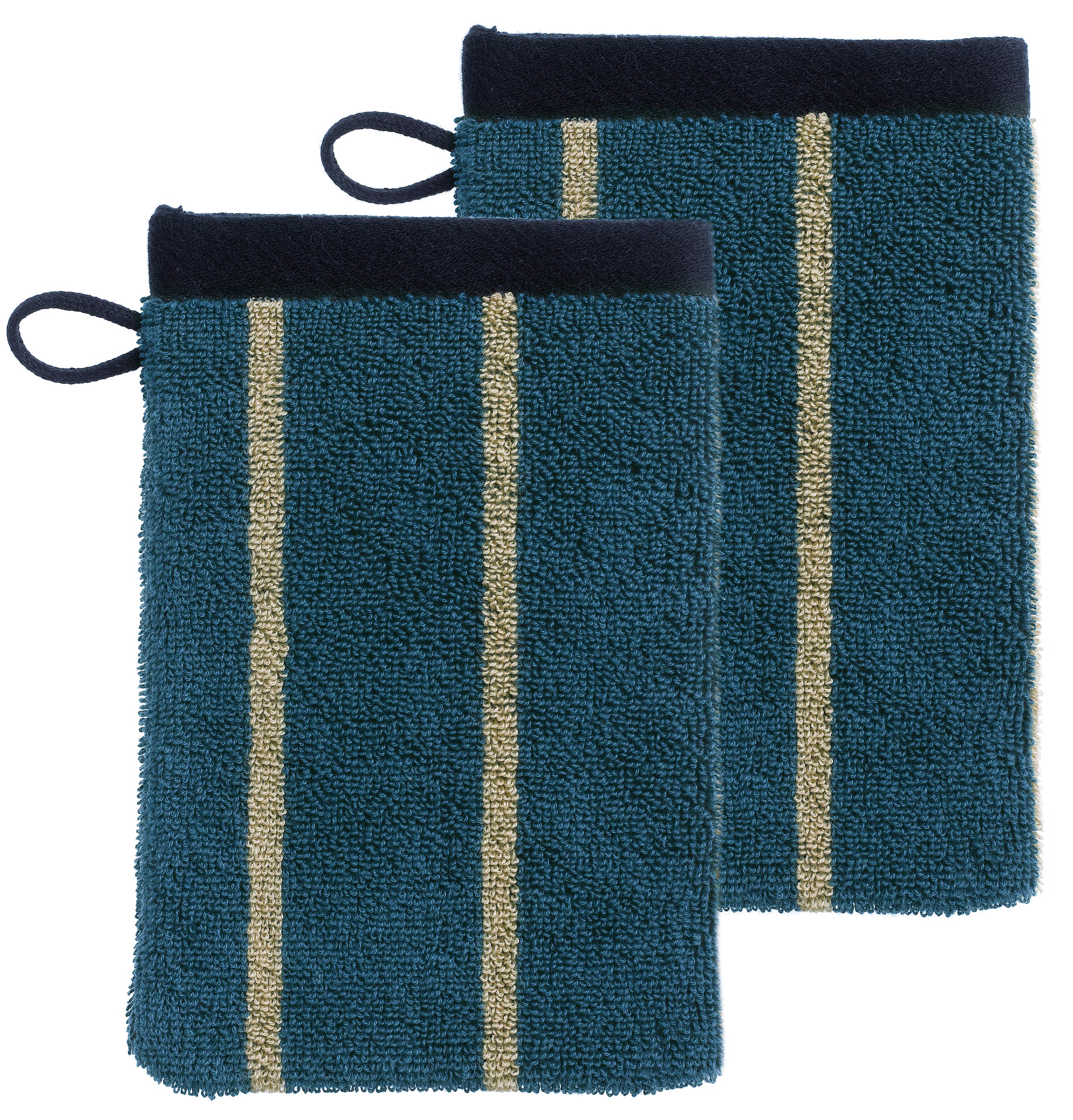 Lot de 2 gants de toilette Charly Abyss 15 x 21